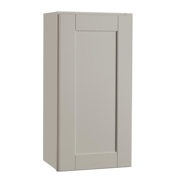 15 inch wide kitchen wall cabinet gray color