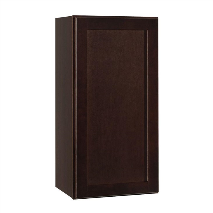 15 inch wide kitchen wall cabinet espresso color