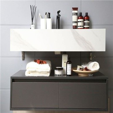 30 इंच सफ़ेद फ़्लोटिंग वैनिटी