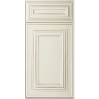 प्राचीन सफेद रसोई अलमारियाँ