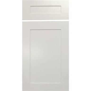 सफेद शेकर रसोई अलमारियाँ